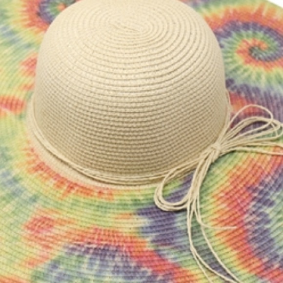 Women’s wide brim TIE DYE SUN HAT - Picture 4 of 5